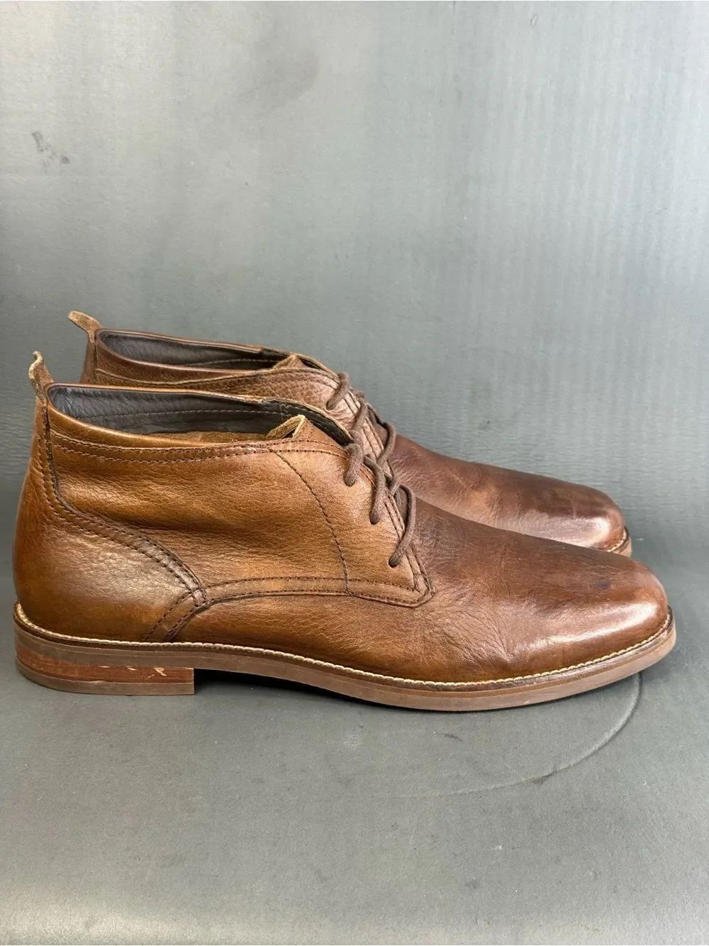 Cole Haan Men's Charles Brown Leather Comfort Chukka Boots shoes size 11.5